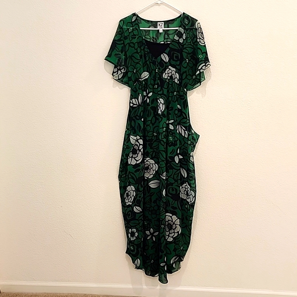 Karen zambos layer dress size large